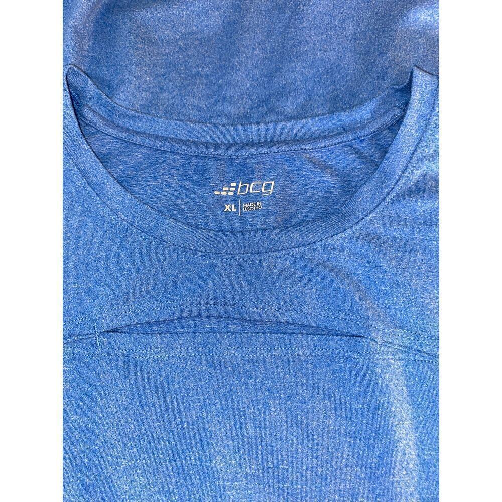 BCG Blue size XL Longer Length Cutout Front Gym Workout Top GUC - Picture 8 of 11